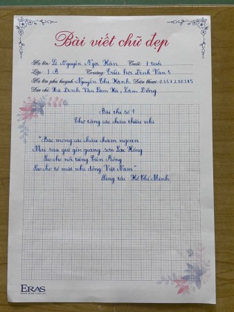 HỘI THI VIẾT CHỮ ĐẸP CẤP TRƯỜNG NĂM HỌC 2025 - 2026